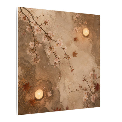 Cherry Blossom Canvas Art | Autumn Japandi Japanese Pattern Art
