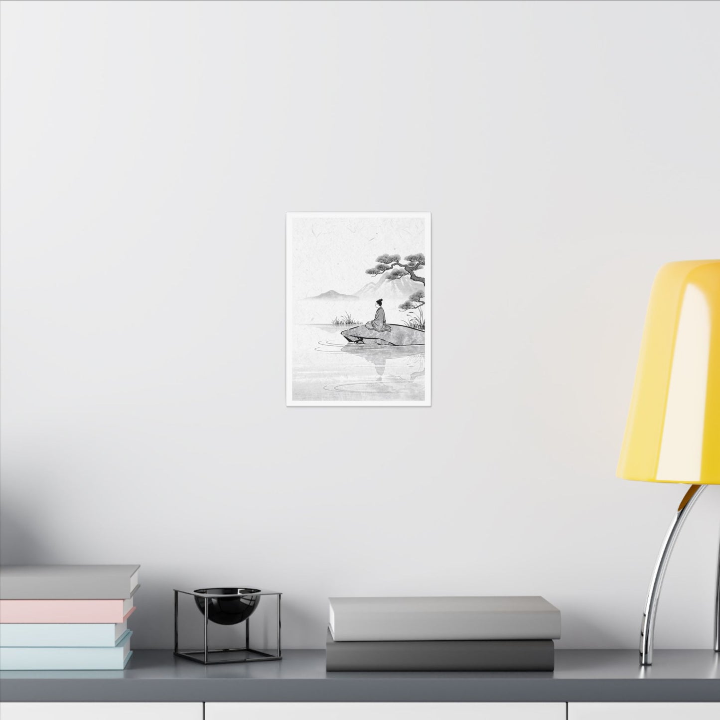 Meditation Harmonious Zen Ukiyo-e Canvas Art