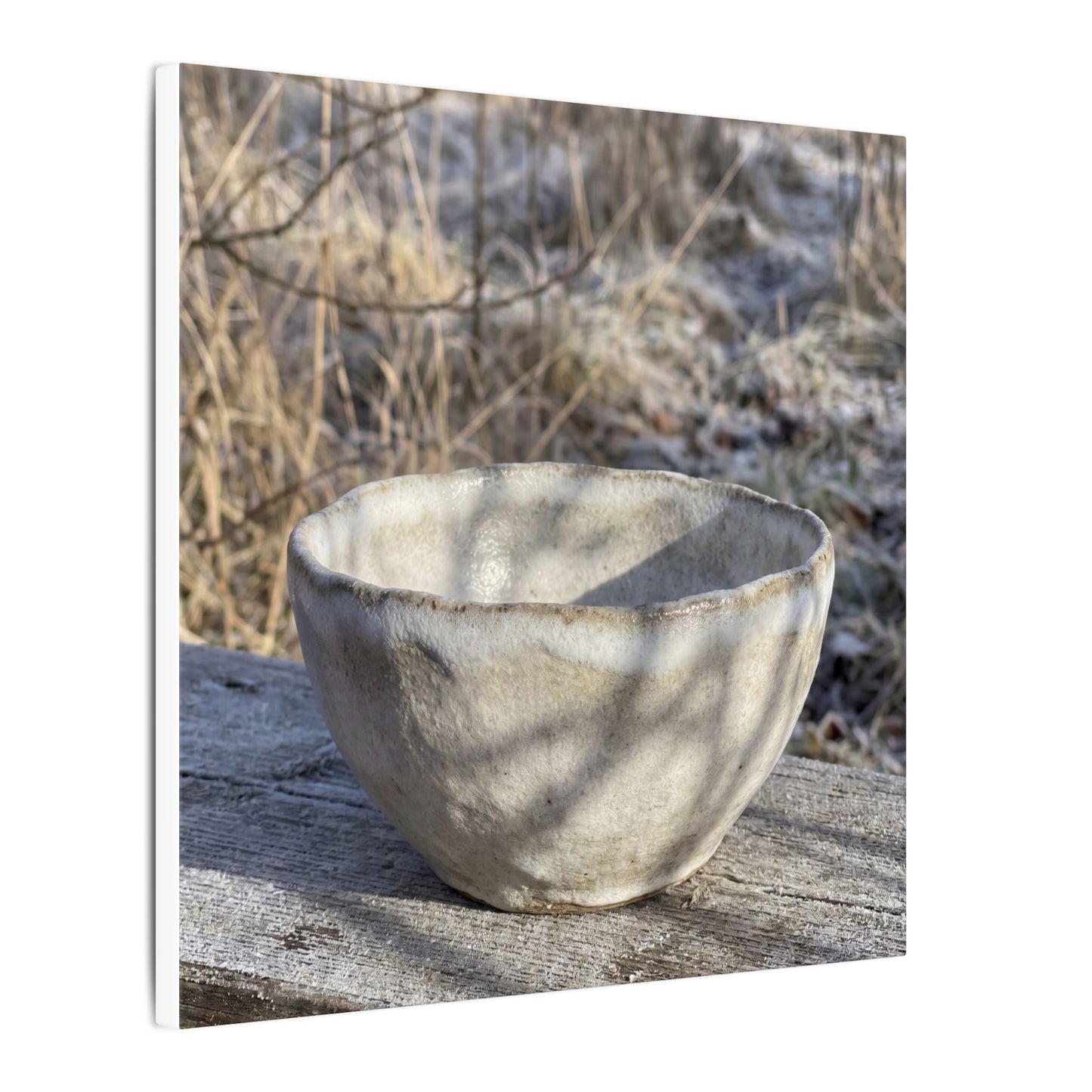 Dappled Ceramic Bowl Canvas Art - Japandi Fukinsei