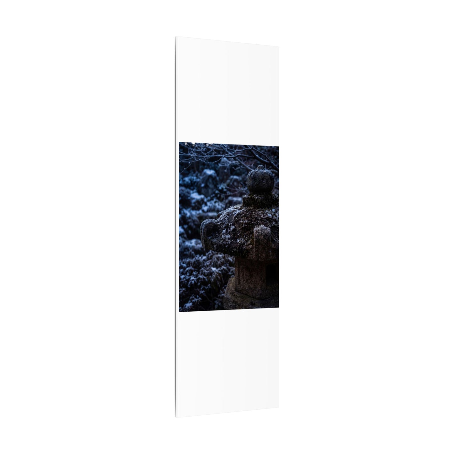 Moody Stone Lantern Canvas Art - Shadow Zen Dark Japandi