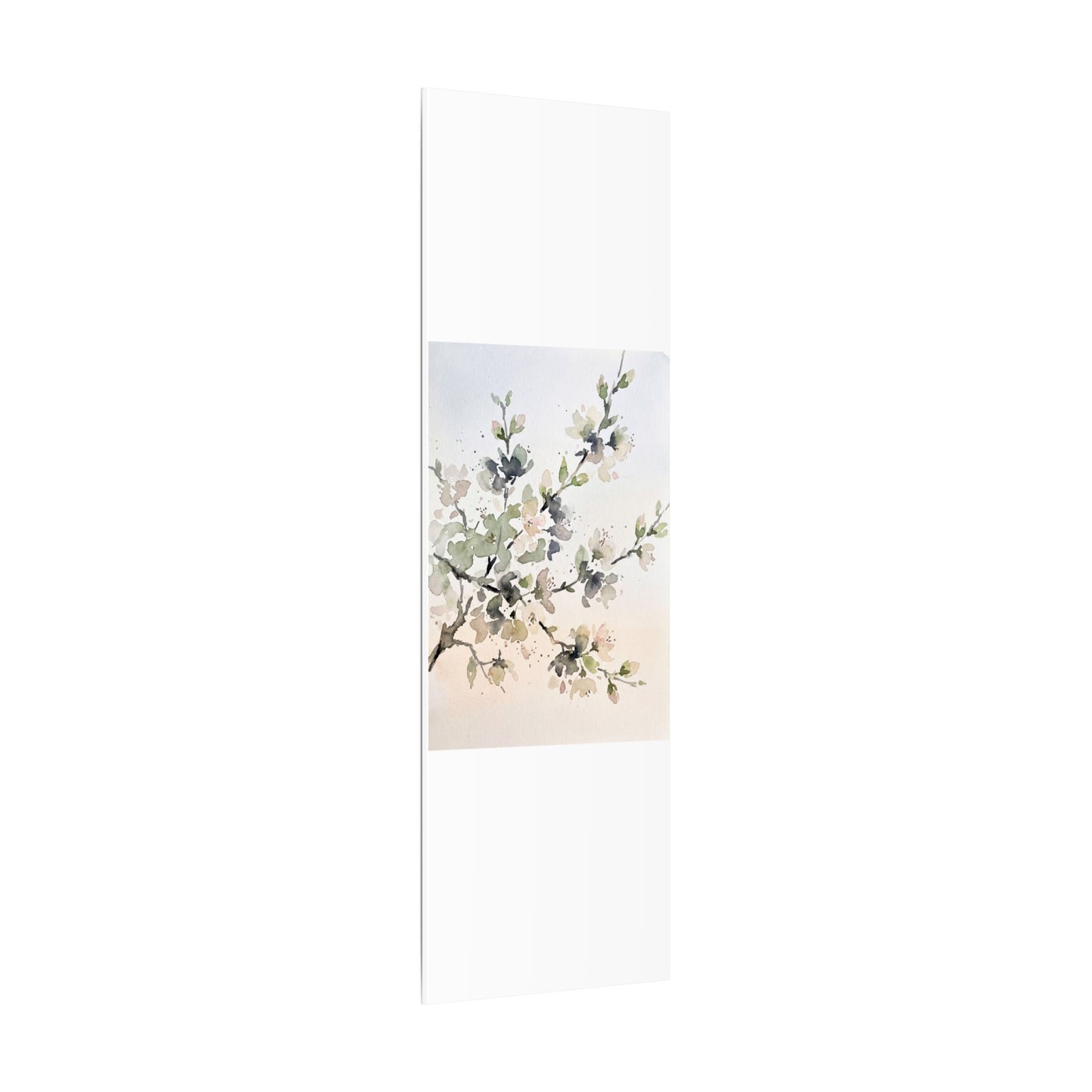 Cherry Blossom Watercolor Canvas Art | Elegant Japandi Art