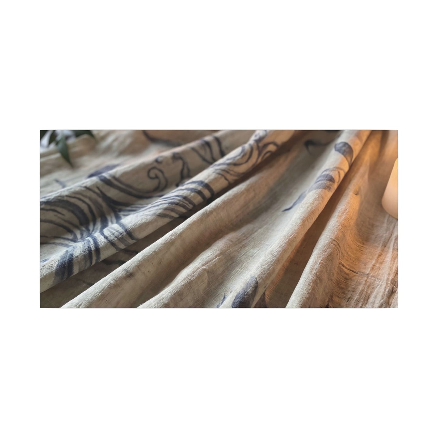 Fukinsei Silk Drape Canvas Art - Japandi Japanese Pattern