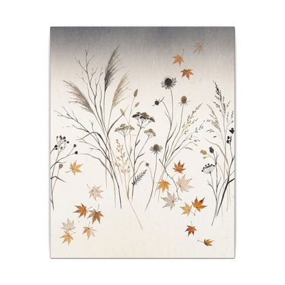 Dawn Dried Flowers Canvas Art - Japandi Kanso