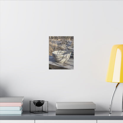 Dappled Ceramic Bowl Canvas Art - Japandi Fukinsei