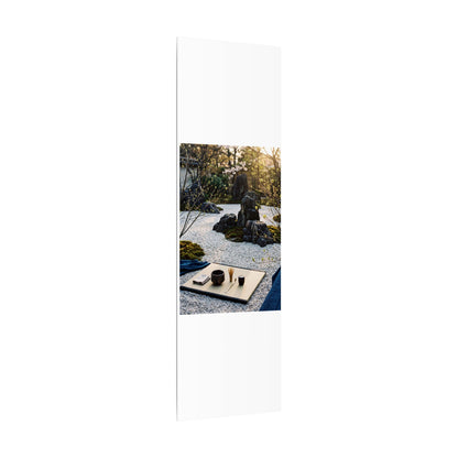 Zen Tea Ceremony in Golden Hour | Karesansui Canvas Art