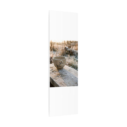 Golden Hour Ceramic Bowl Canvas Art - Japandi Ma