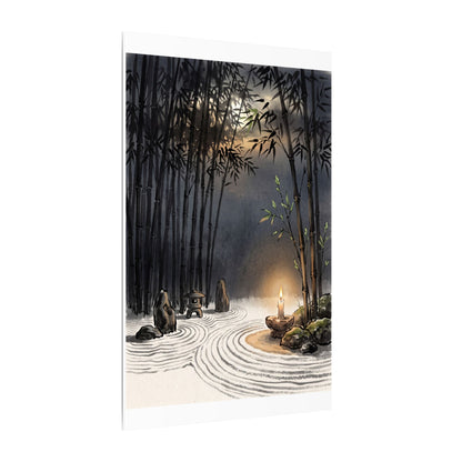 Tranquil Bamboo Grove Canvas Art - Karesansui Zen