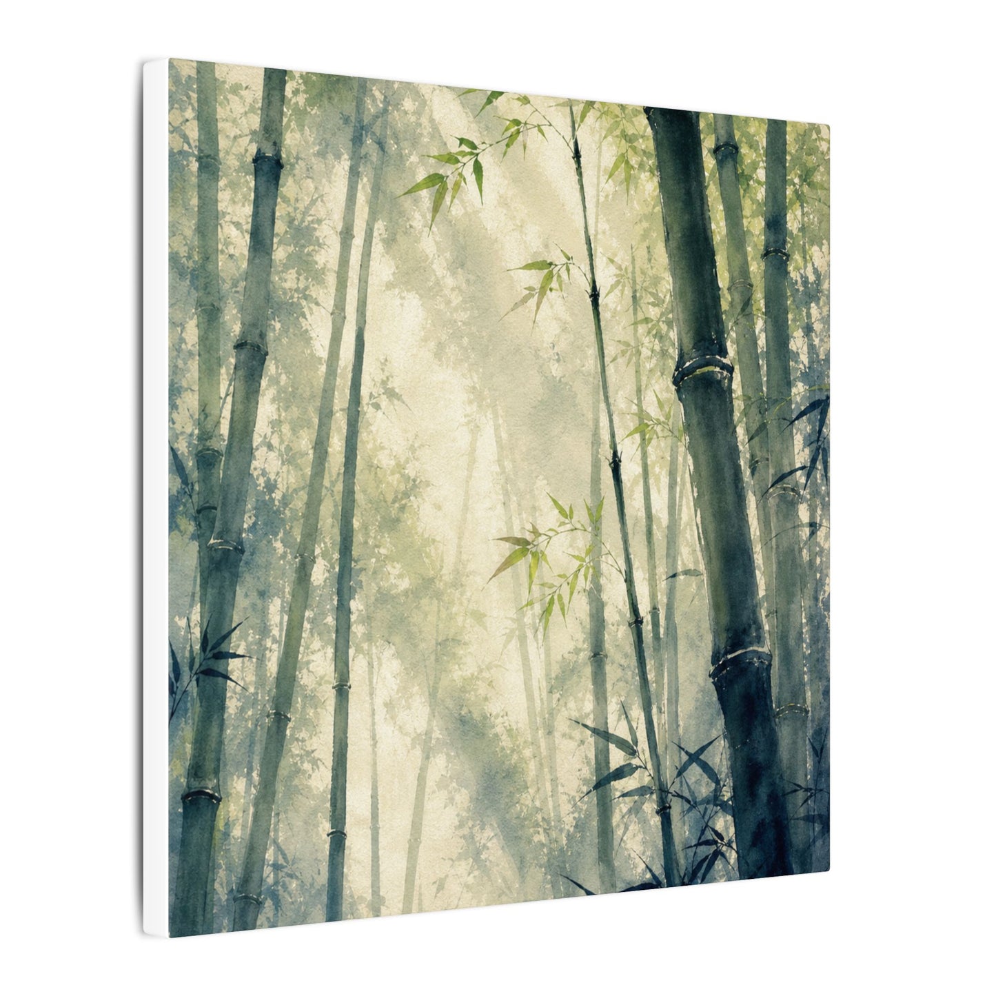Bamboo Grove Spring Canvas Art | Zen Serene Design