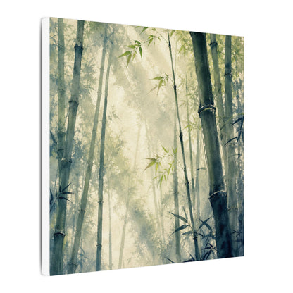 Bamboo Grove Spring Canvas Art | Zen Serene Design