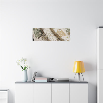 Silk Drape Canvas Art | Spring Japandi Japanese Pattern Art