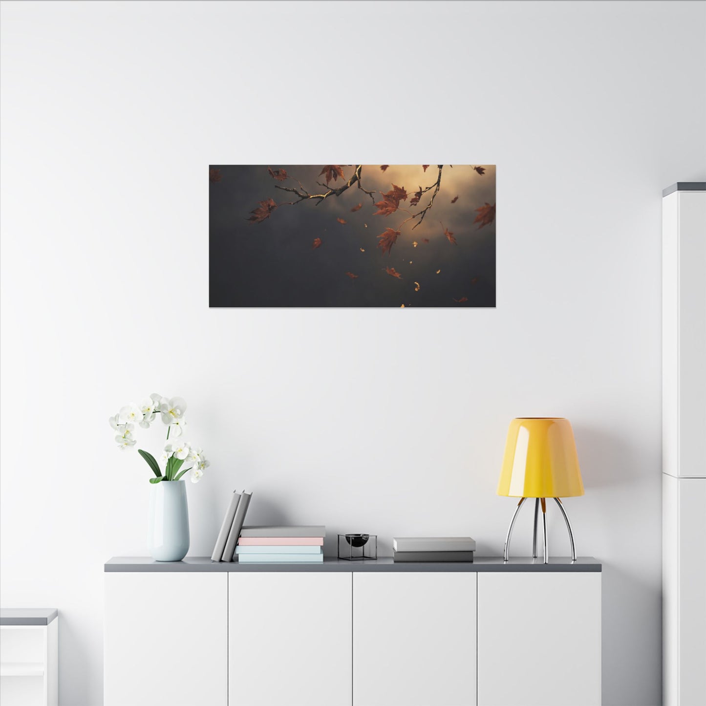 Moonlit Garden Gold Repair Canvas Art | Beautiful Kintsugi Art