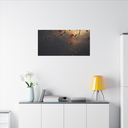 Moonlit Garden Gold Repair Canvas Art | Beautiful Kintsugi Art