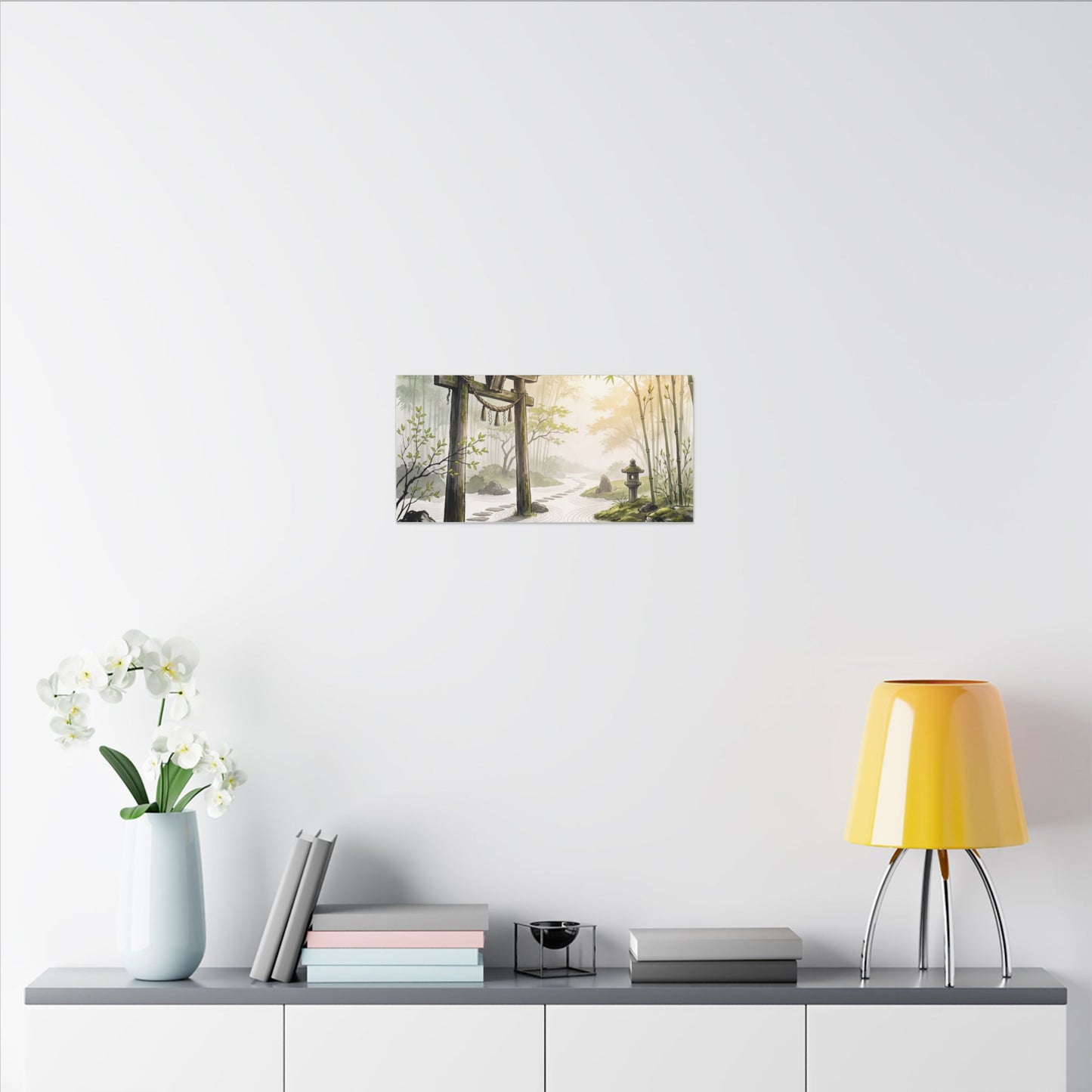 Peaceful Torii Gate Canvas Art - Karesansui Zen