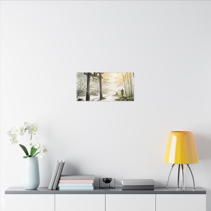 Peaceful Torii Gate Canvas Art - Karesansui Zen