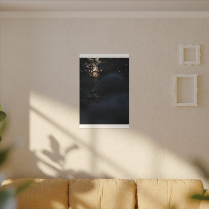 Spring Stone Lantern Moody Minimal Canvas Art | Bold Decor