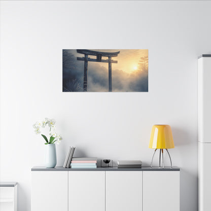 Zen Torii Gate in Golden Hour | Karesansui Canvas Art