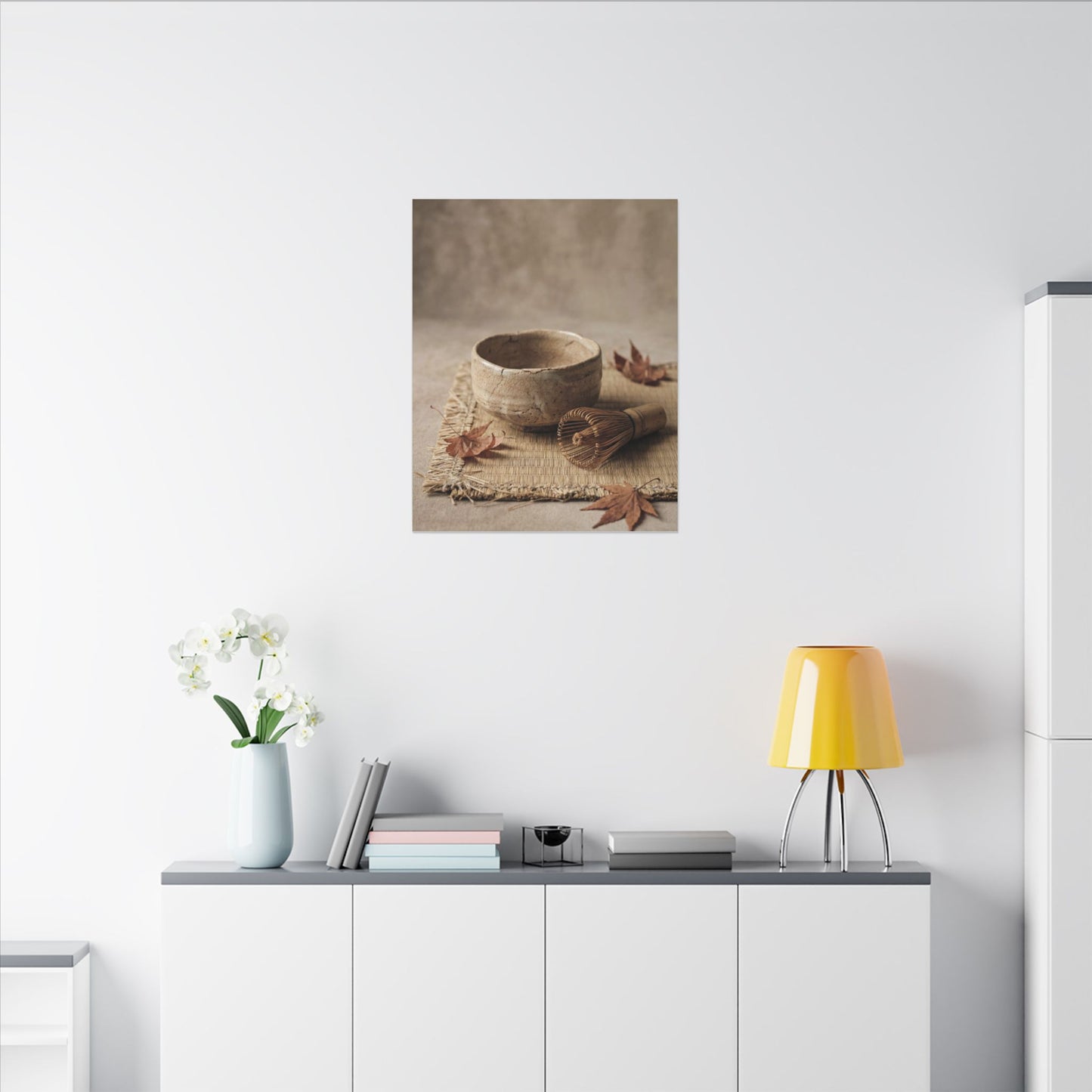 Ma Tea Ceremony Canvas Art - Japandi Texture