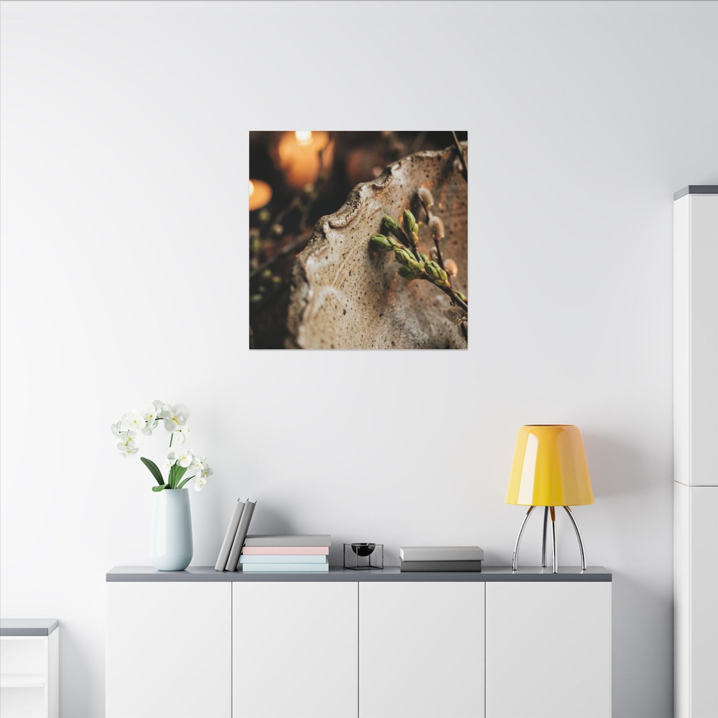 Overcast Ceramic Bowl Canvas Art - Japandi Ma