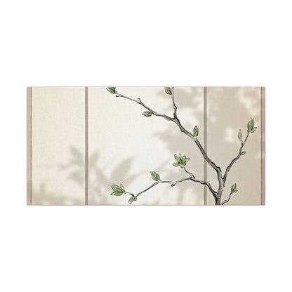 Shoji Screen Spring Canvas Art | Japandi Cozy Design