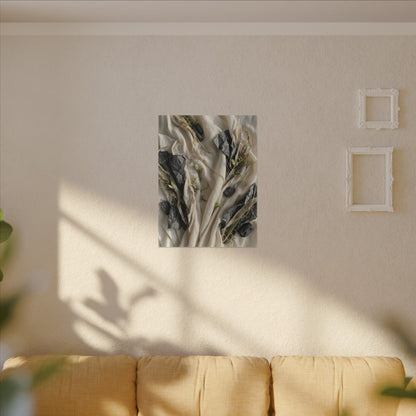 Spring Silk Drape Texture Canvas Art | Warm Decor