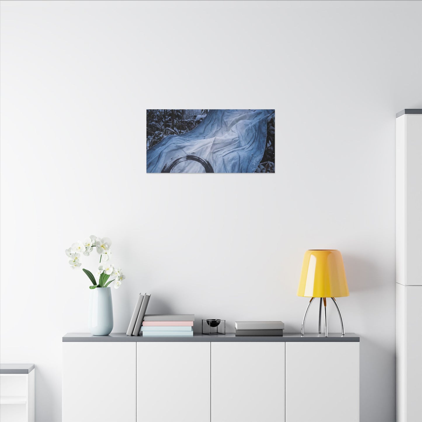 Moonlight Silk Drape Canvas Art - Zen Datsuzoku