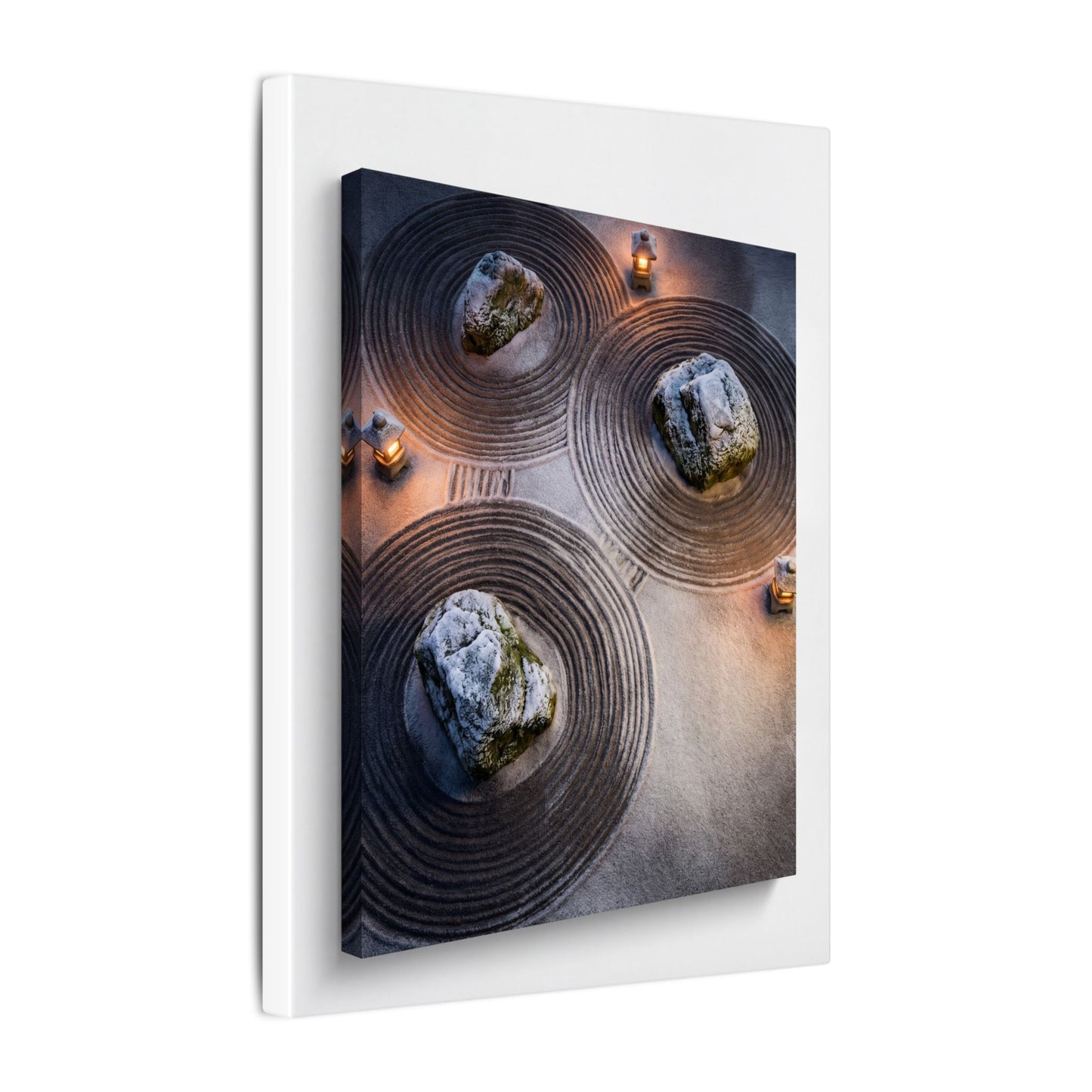Candlelight Rock Garden Canvas Art - Japandi Ma