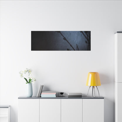 Shadow Play Canvas Art | Spring Dark Japandi Moody Minimal Art