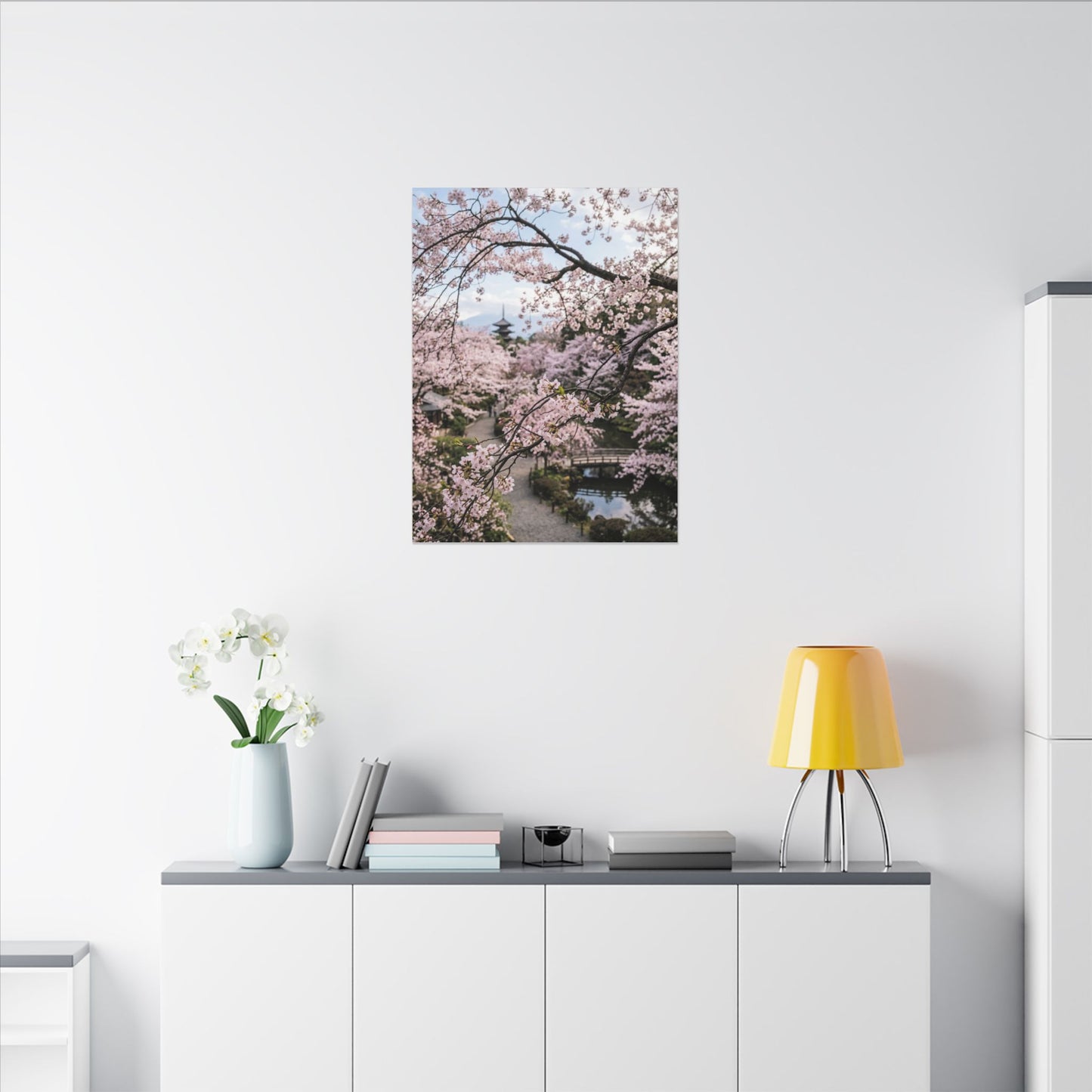 Shibui Ceramic Bowl Canvas Art - Japandi Watercolor