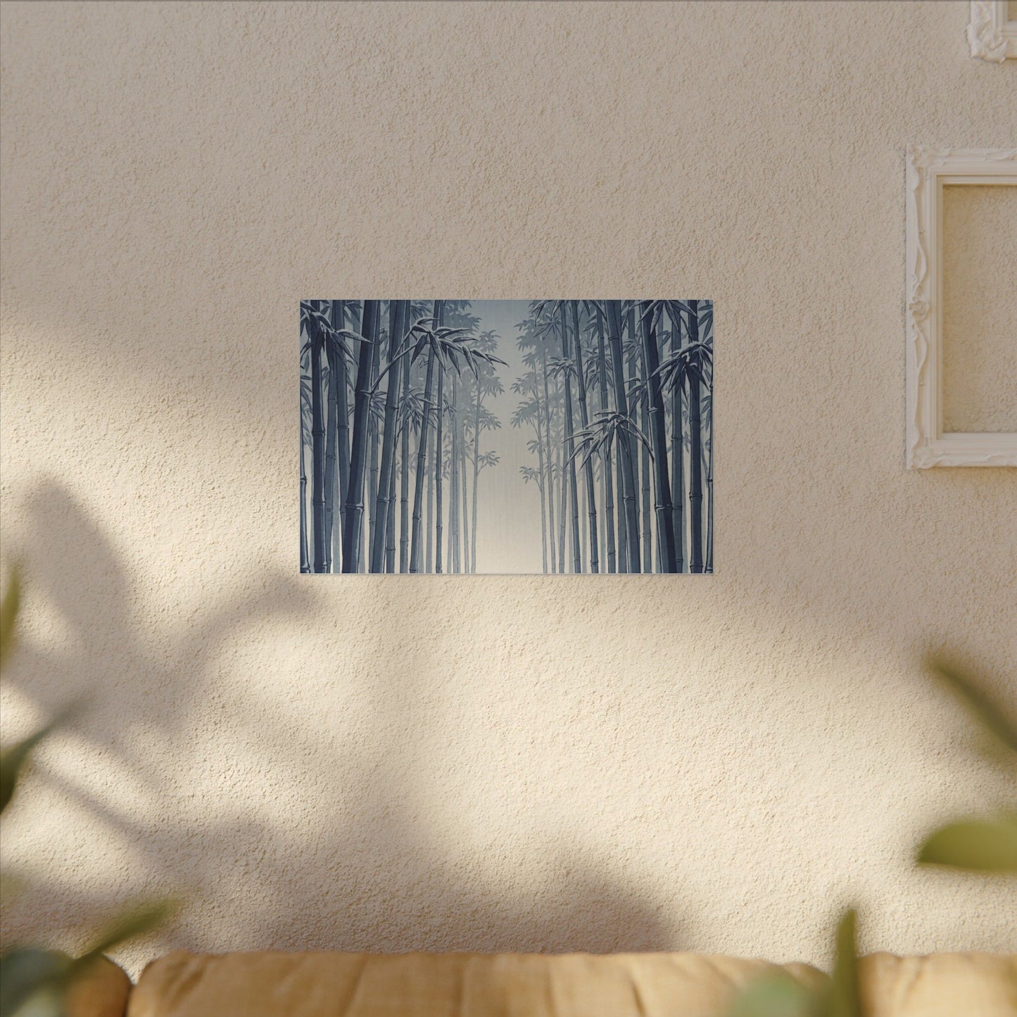 Bamboo Grove Canvas Art | Winter Zen Ukiyo E Inspired Art