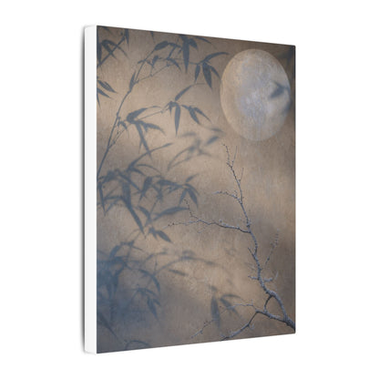 Shadow Play Canvas Art | Winter Japandi Japanese Pattern Art