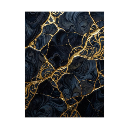 Kintsugi Gold Vein Wall Art Print