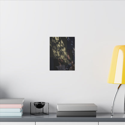 Ma Incense Smoke Canvas Art - Dark Japandi Dark Texture