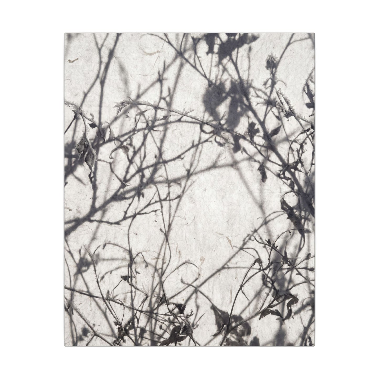 Winter Shadow Play Japanese Pattern Canvas Art | Elegant Decor