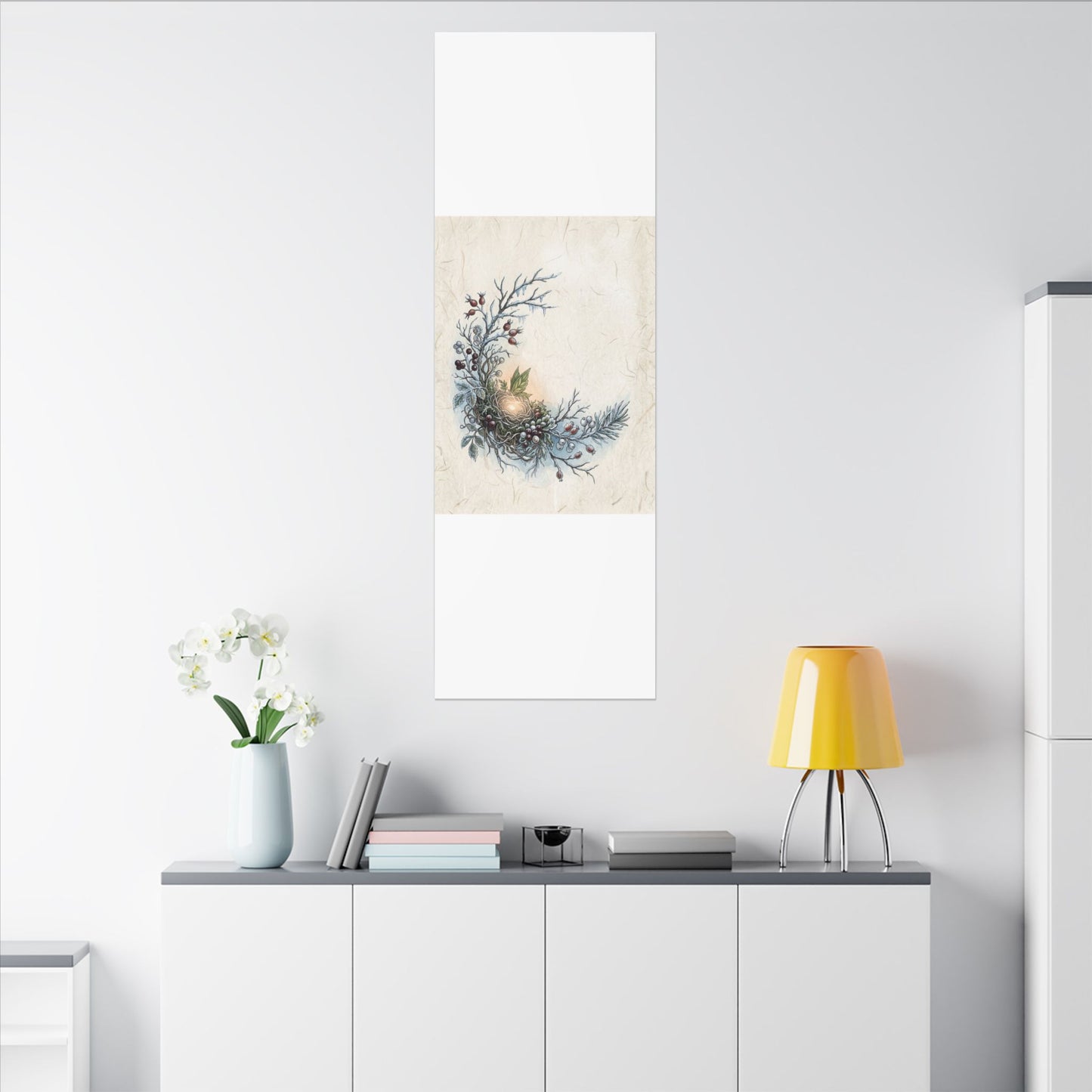 Winter Shoji Screen Forest Whimsy Canvas Art | Enchanting Decor