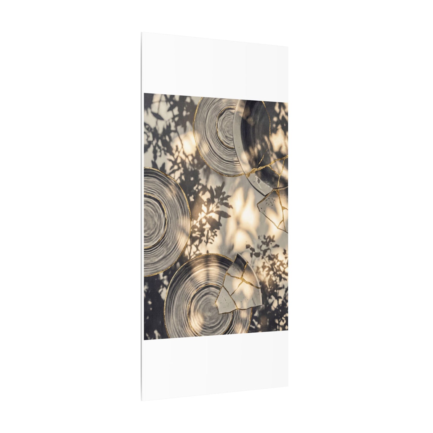 Healing Water Ripple Canvas Art - Gold Vein Kintsugi