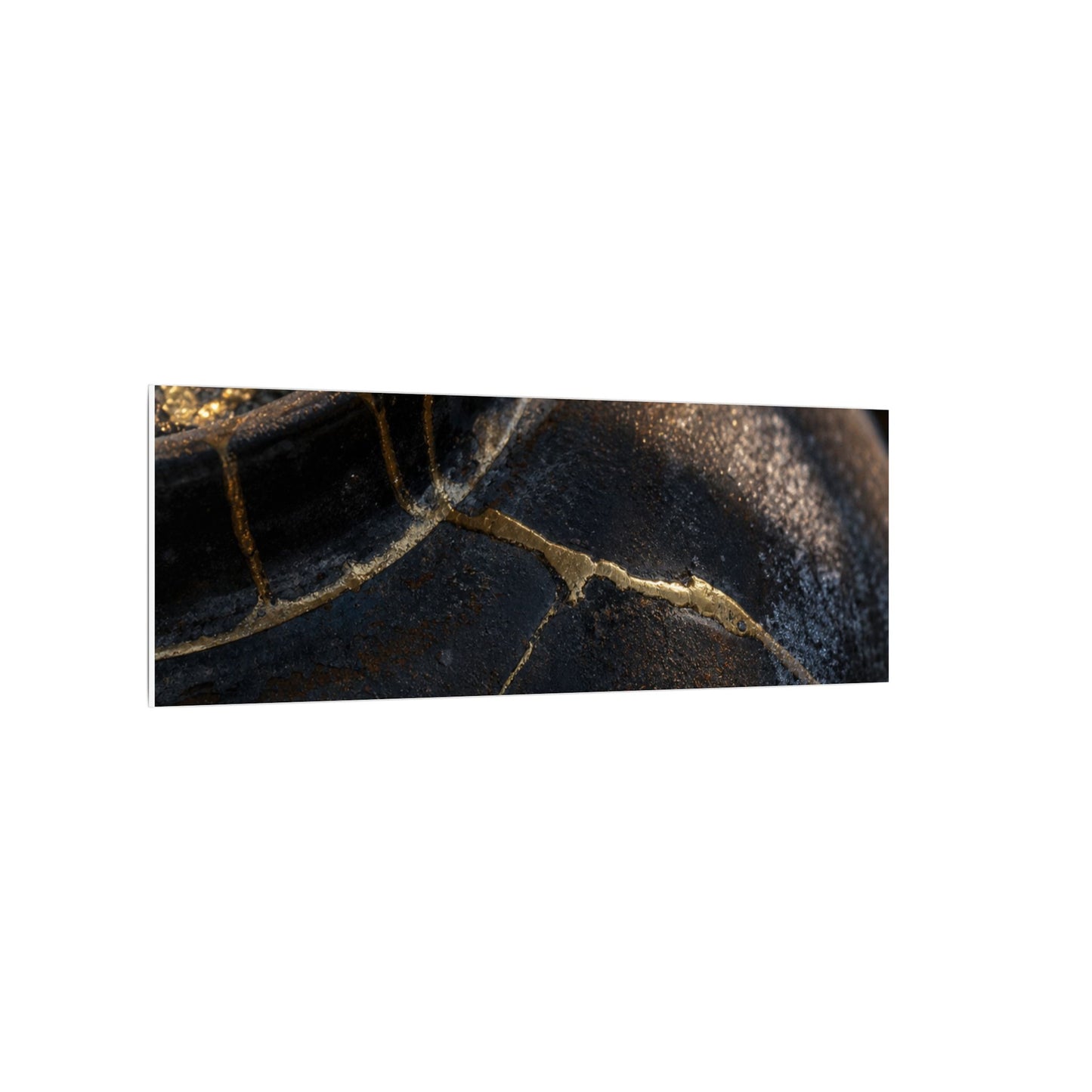 Kintsugi Rust Patina in Golden Hour | Broken Beauty Canvas Art