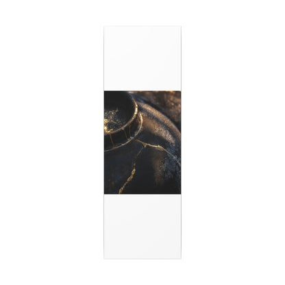Kintsugi Rust Patina in Golden Hour | Broken Beauty Canvas Art