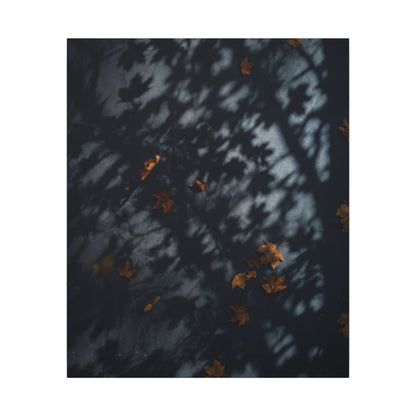 Autumn Shadow Play Shadow Zen Canvas Art | Atmospheric Decor