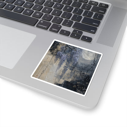 Wisteria Winter Sticker | Japandi Neutral Design