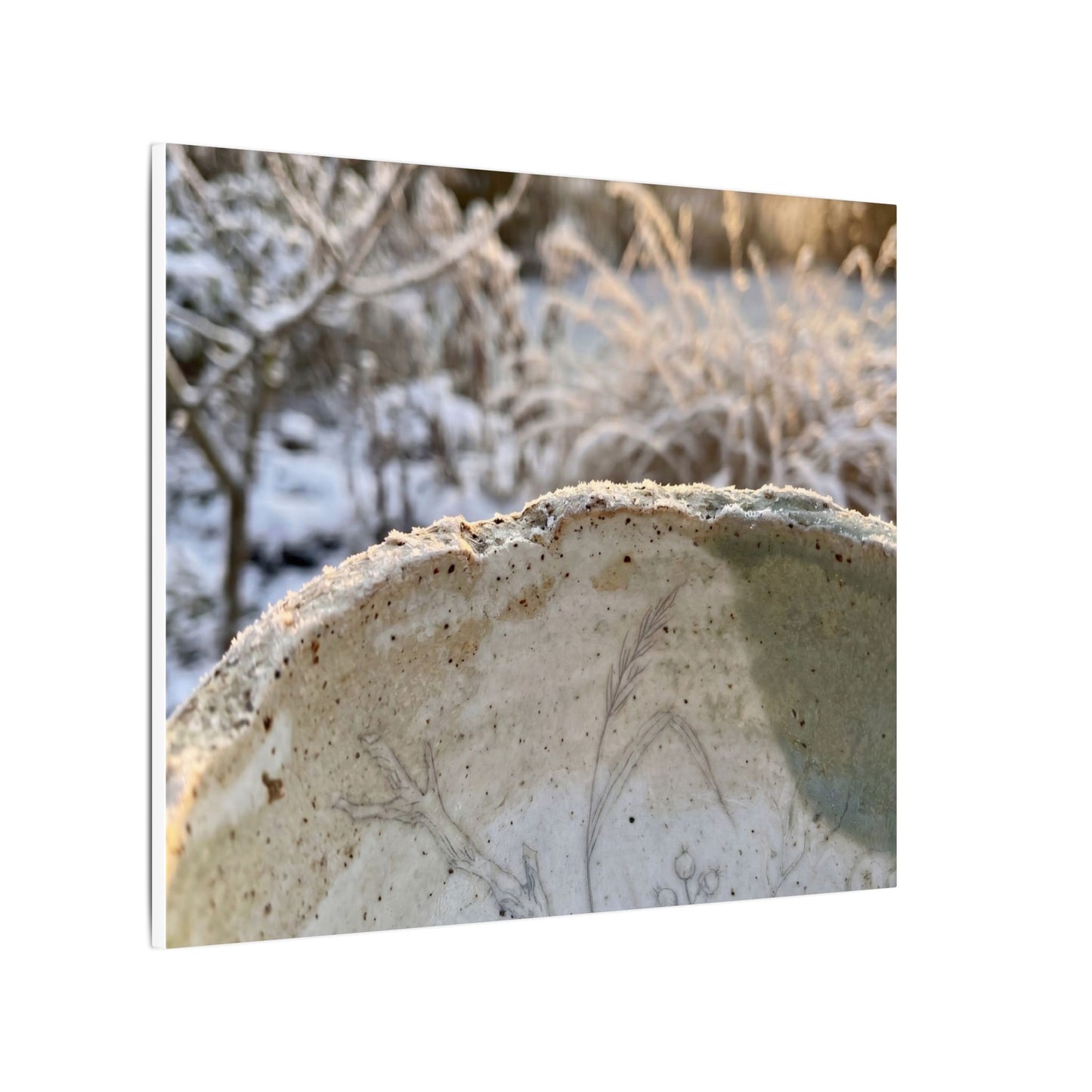 Ceramic Bowl Canvas Art | Winter Japandi Minimal Line Art