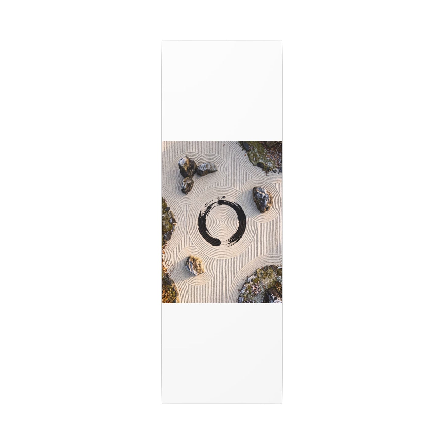 Rock Garden Canvas Art | Winter Zen Enso Art