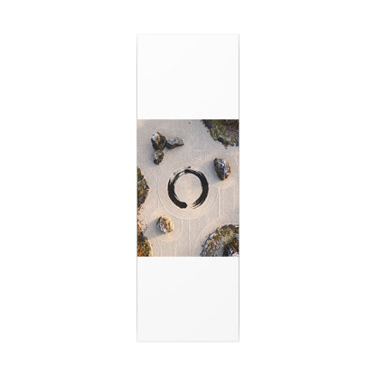 Rock Garden Canvas Art | Winter Zen Enso Art