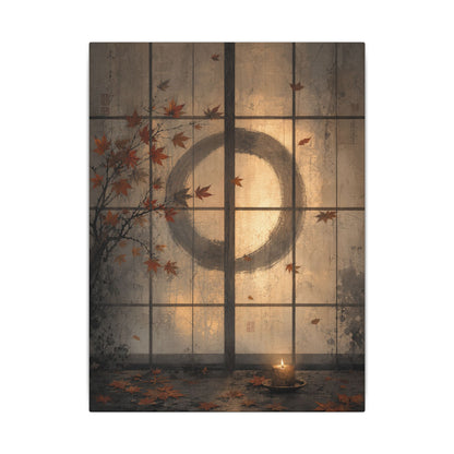 Shoji Screen Texture Canvas Art | Earthy Japandi Art