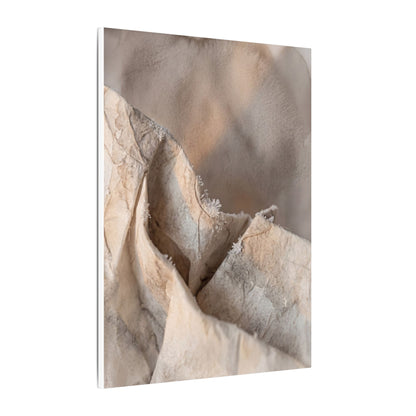 Japandi Paper Fold in Candlelight | Watercolor Canvas Art
