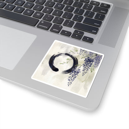 Shibui Wisteria Sticker - Zen Enso