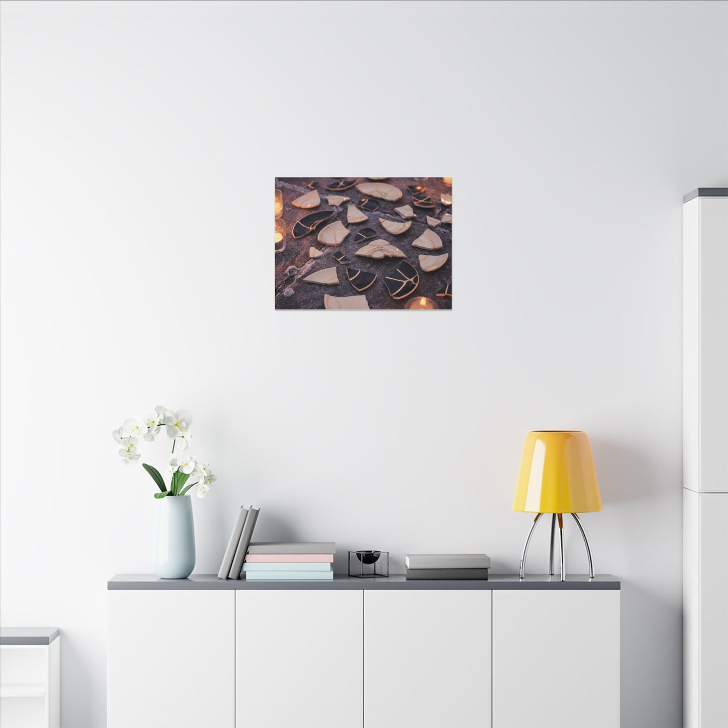 Winter Broken Pottery Broken Beauty Canvas Art | Beautiful Decor