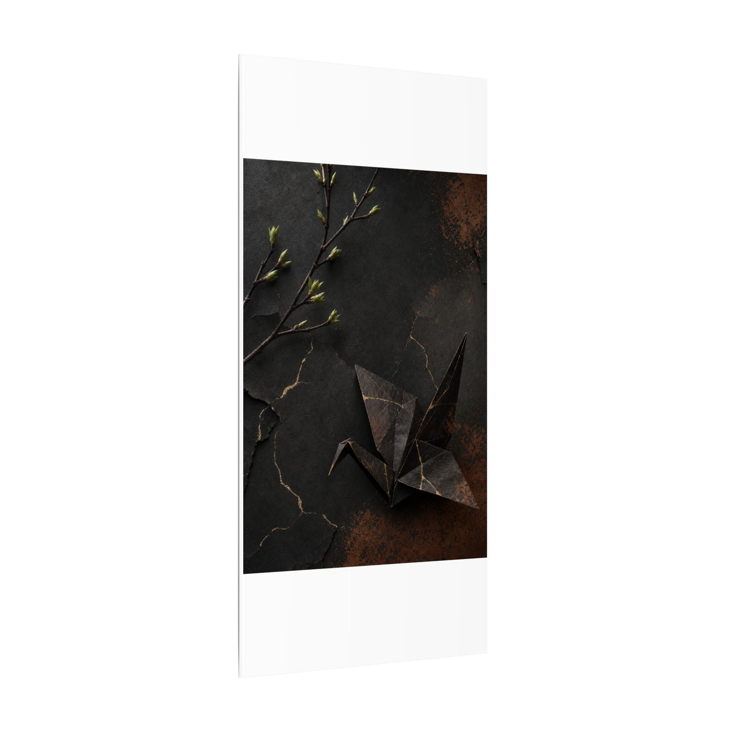 Paper Fold Canvas Art | Spring Kintsugi Broken Beauty Art