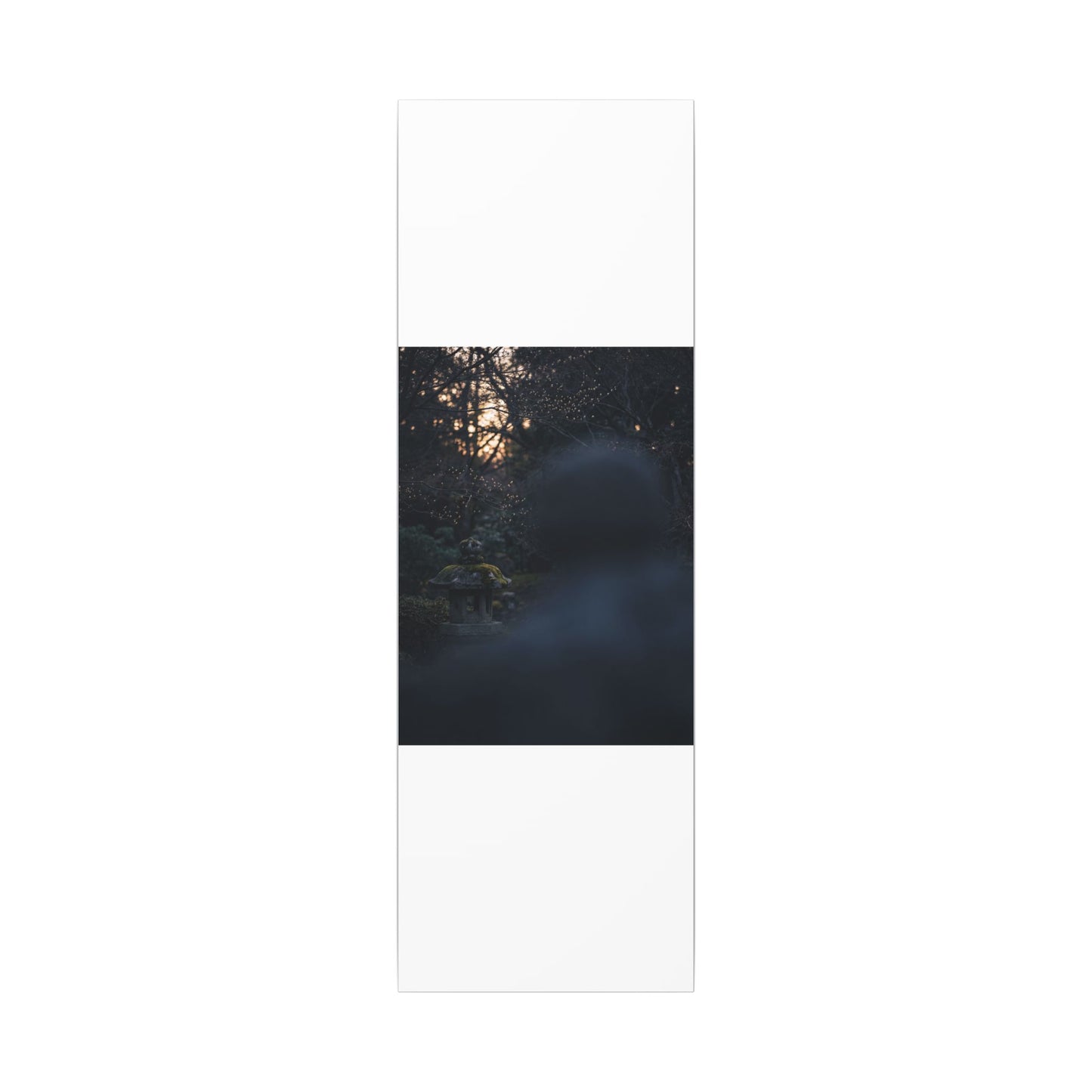 Spring Stone Lantern Moody Minimal Canvas Art | Bold Decor