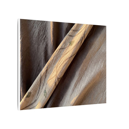 Warm Silk Drape Canvas Art - Japanese Pattern Japandi
