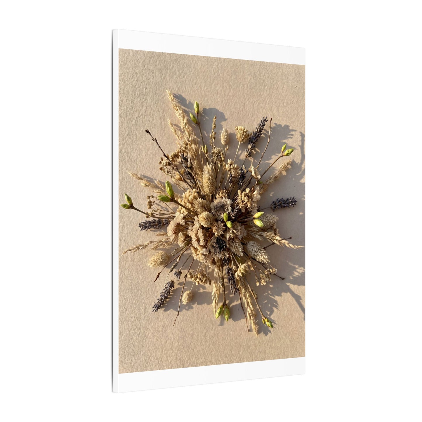 Dried Flowers Spring Canvas Art | Japandi Earthy Design